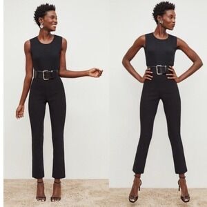 MM.LaFleur Foster Cigarette Pant Black PowerStretch Slim Trouser NSPEV-19-092 4